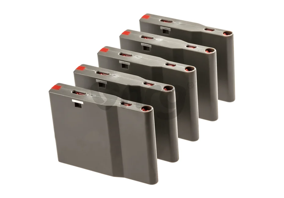 Silverback SRS set 5 incarcatoare plastic 25 bile Verde